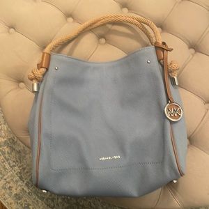 Michael Kors Blue Canvas Tote
